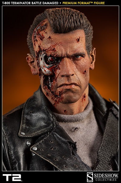 T:800 Terminator Battle Damaged Premium Format™ Figure Sideshow Collectibles