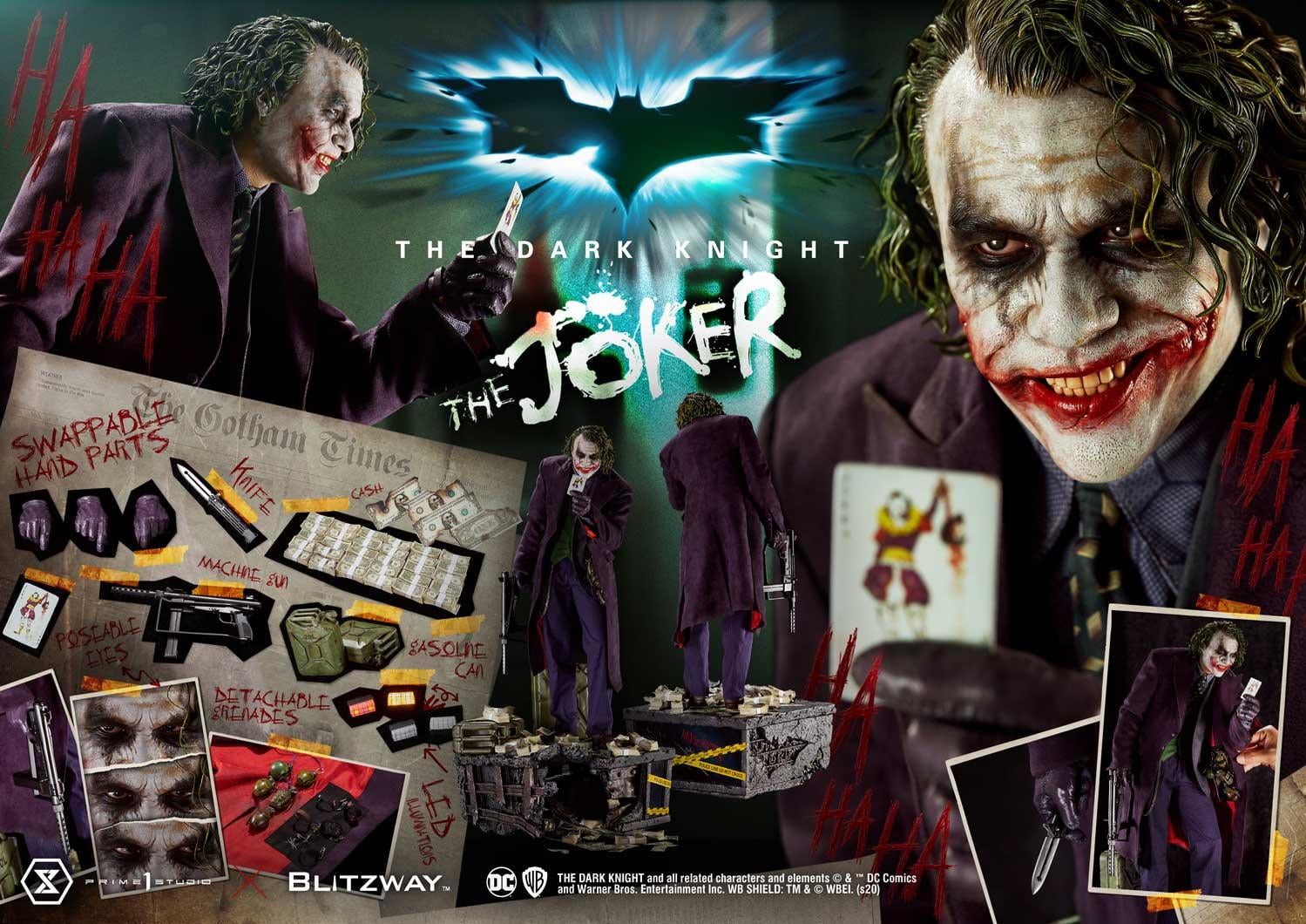 The Joker Heath Ledger The Dark Knight 1/3 Scale Statue (Regular Edition)