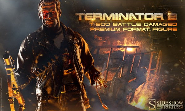 T:800 Terminator Battle Damaged Premium Format™ Figure Sideshow Collectibles